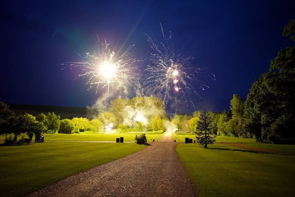 Fireworks at Amberley Castle