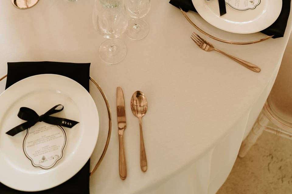 Monochrome Tablescape