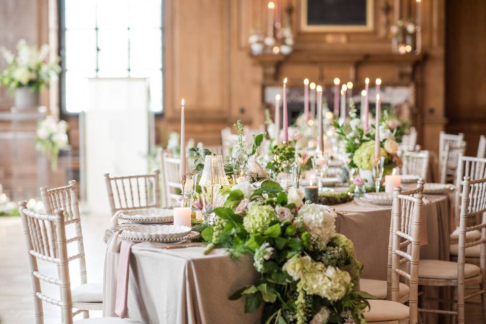 Cascading Floral Arrangements