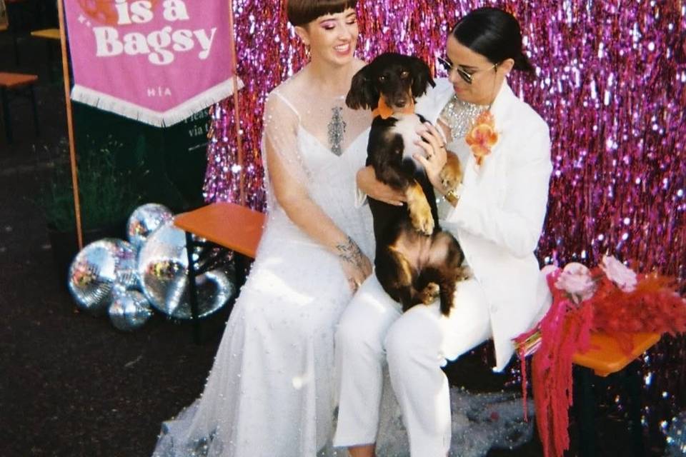 Tinsel backdrop