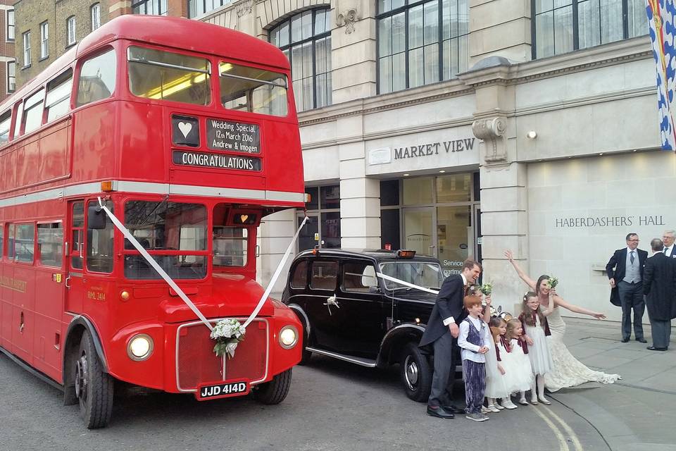 Iconic London vehicles
