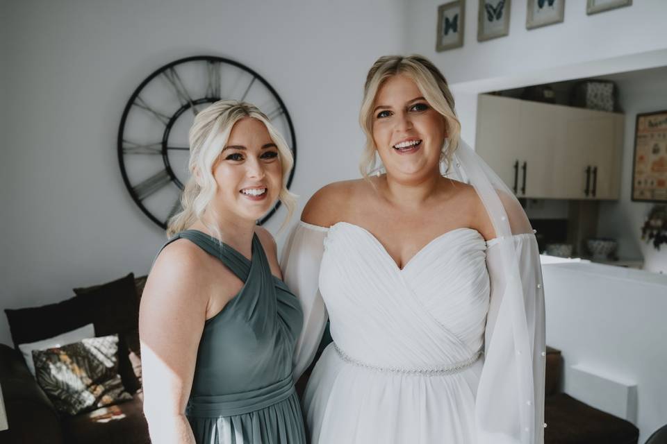 Bride and her Bridesmaid