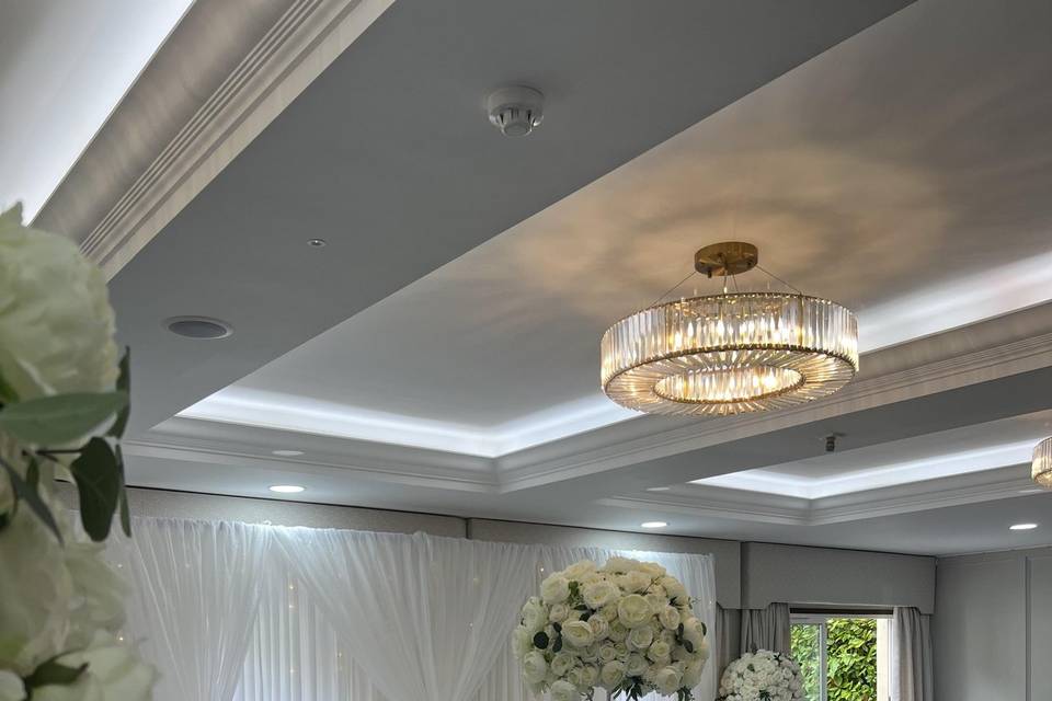 Twinkle light backdrop