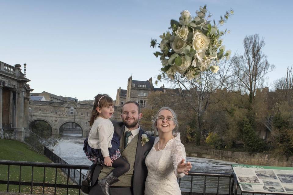 Throwing bouquets