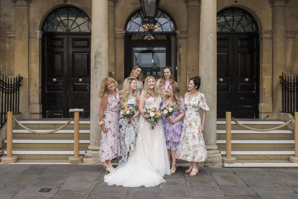 Bride and Bridesmaids