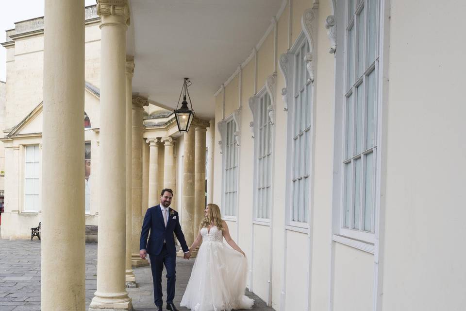 Bride and Groom wedding day