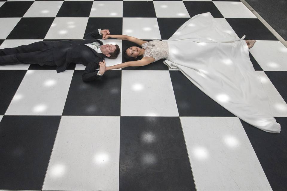 Bride and groom's dance floor