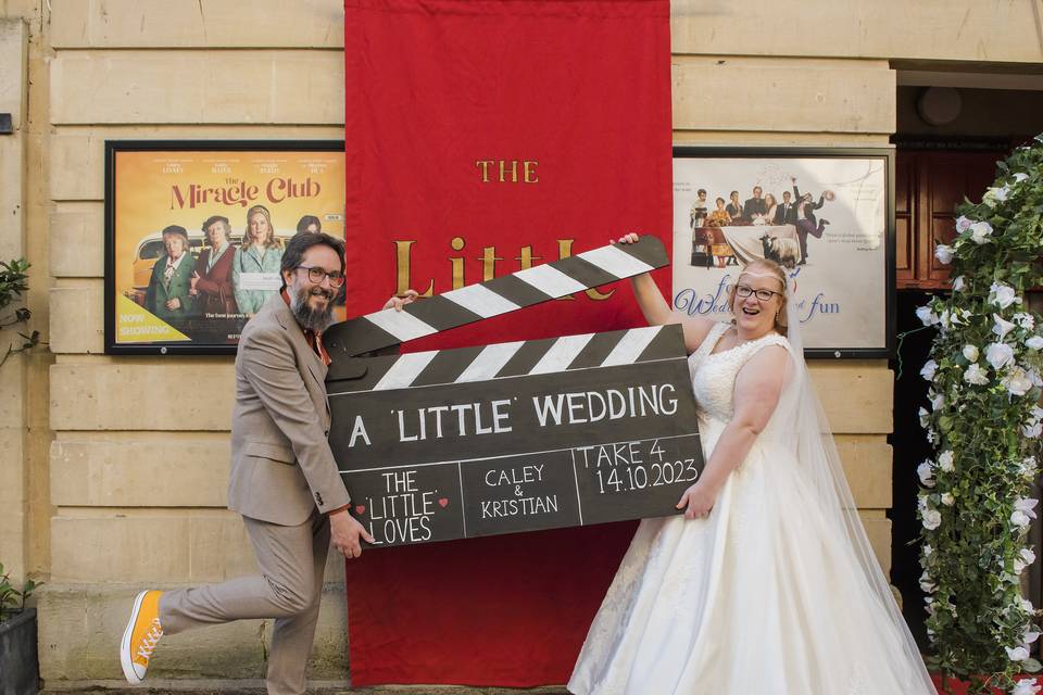Bride and Groom fun photo