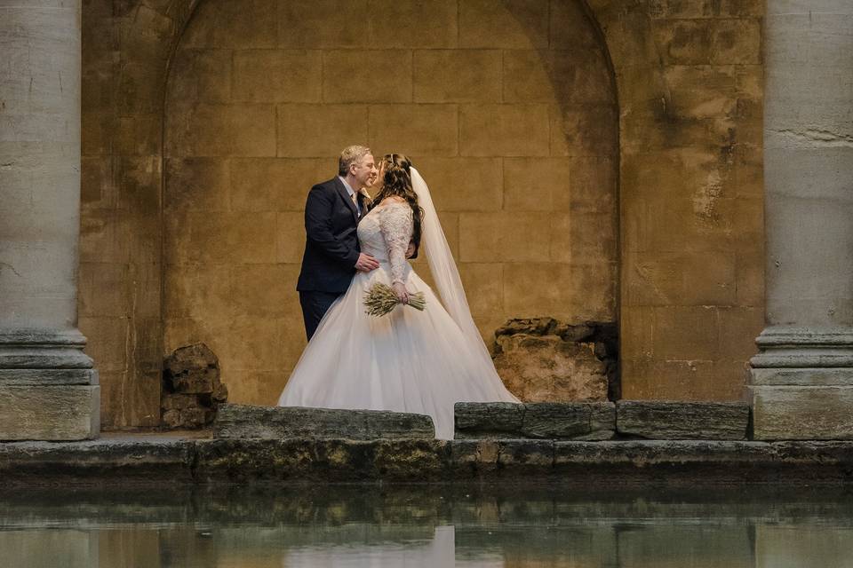 The Roman Baths - just married