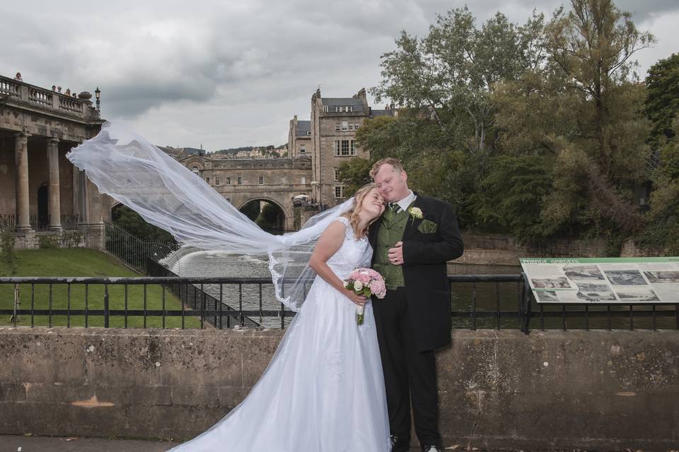 Wedding day. Bath. Somerset