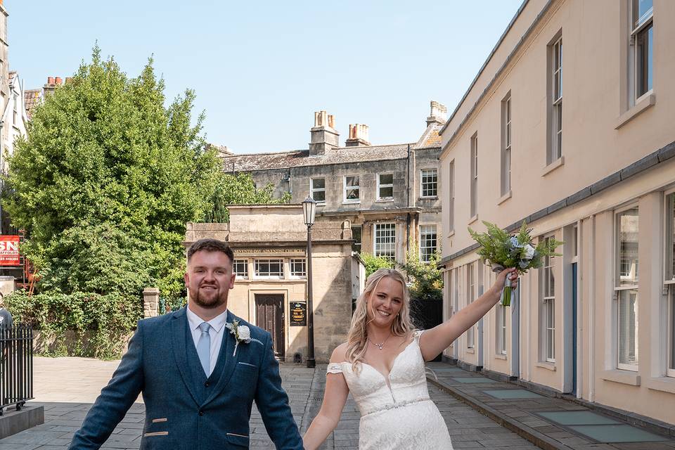 Bath wedding Bride & Groom