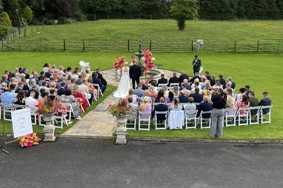 Outdoor ceremony