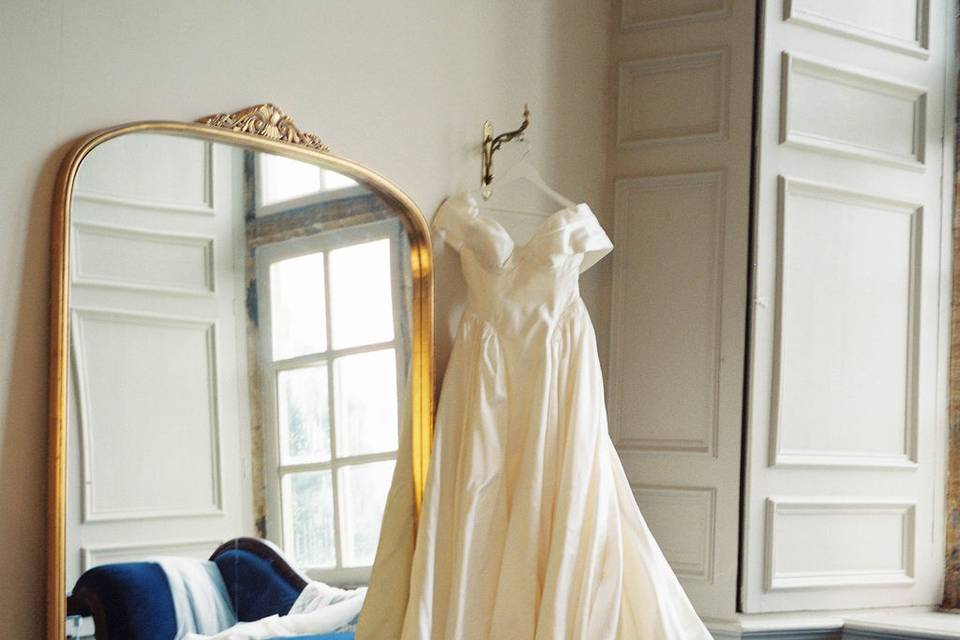 Bespoke Silk Satin Bridal Gown