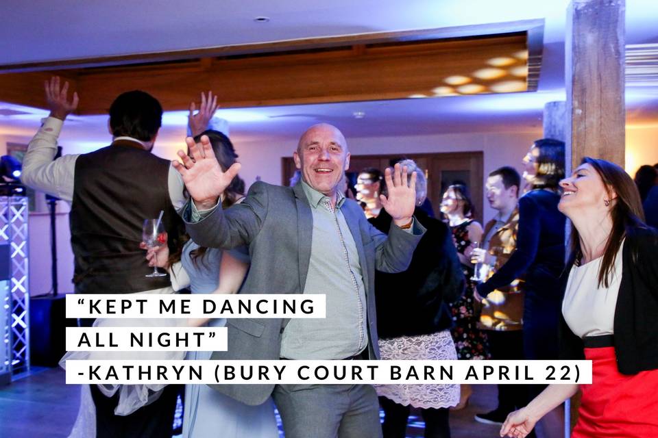 Bury Court Barn Wedding DJ
