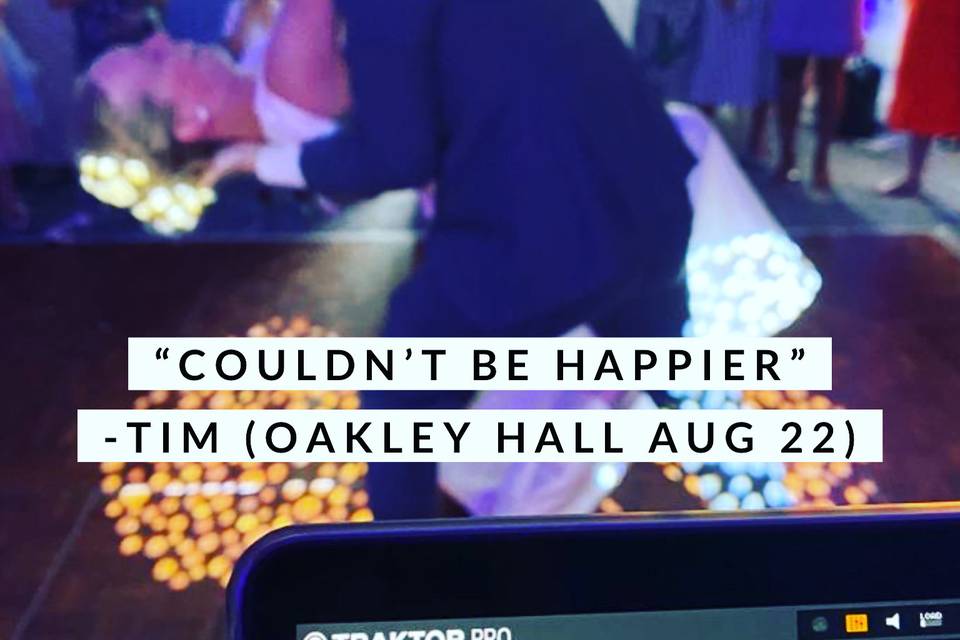 Oakley Hall Wedding DJ