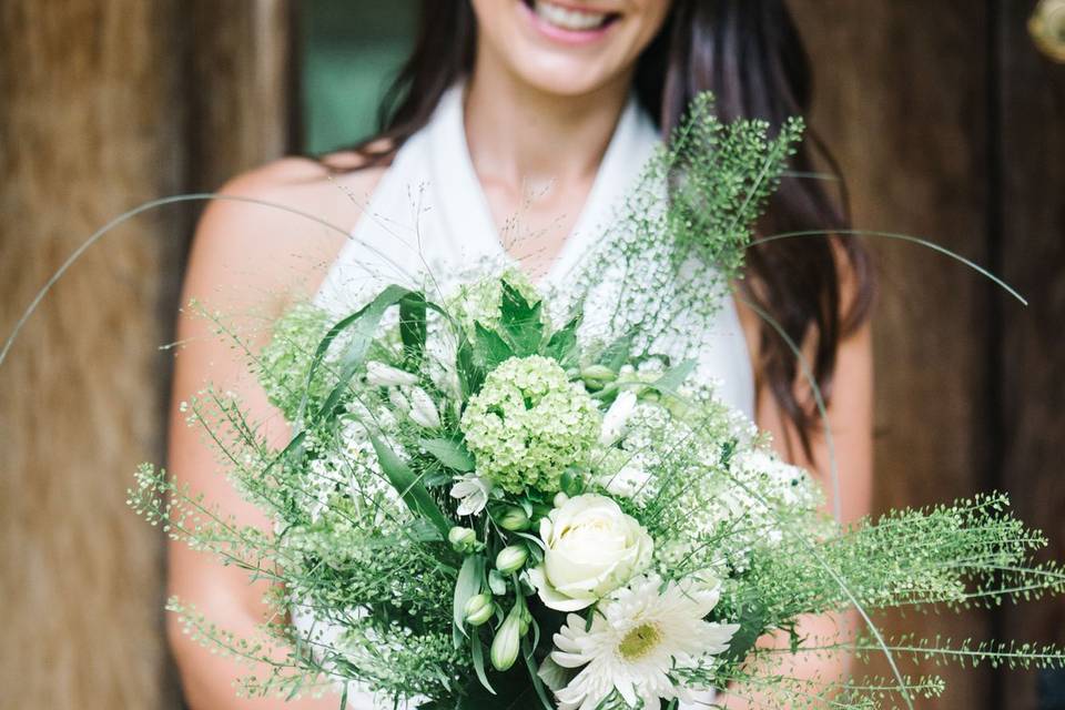 White and green bouquet