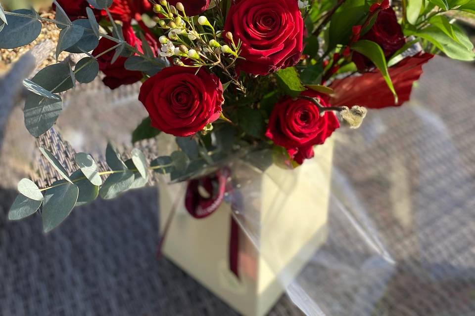 Boxed bouquet gifts