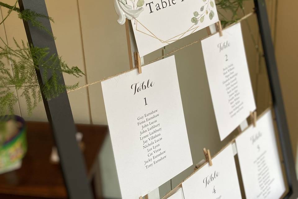 Table plan