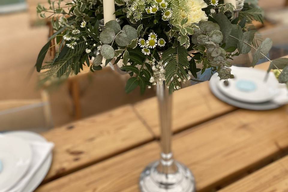 Candelabra flower displays