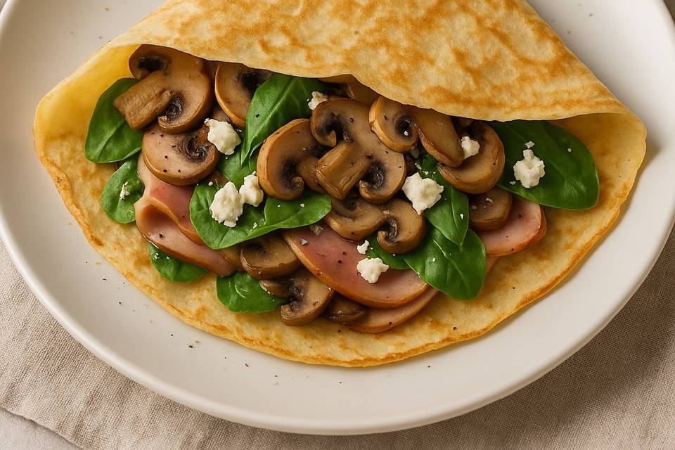 Savoury crepes