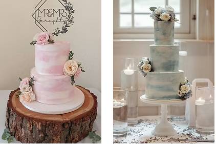 Water colour cakes
