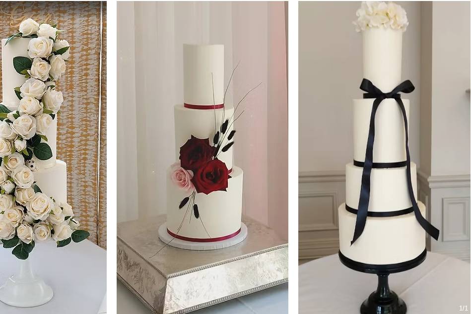 Tall tiered cakes