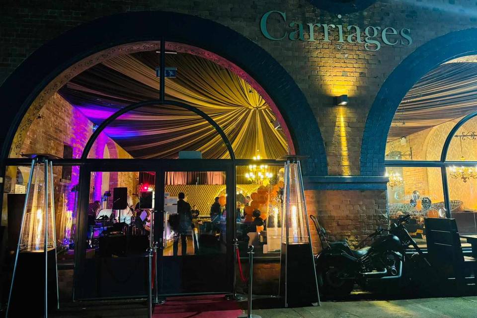 Carriages Exterior Night Time