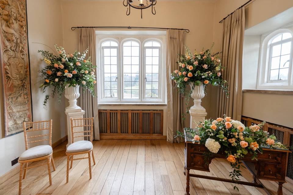 Newlywed in the Long Gallery