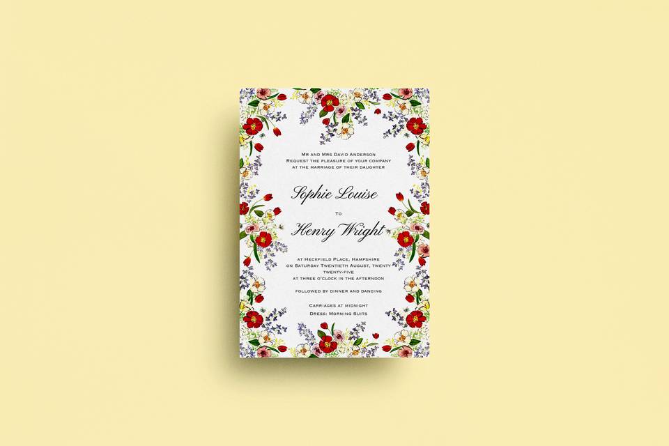 Classic Floral Invite