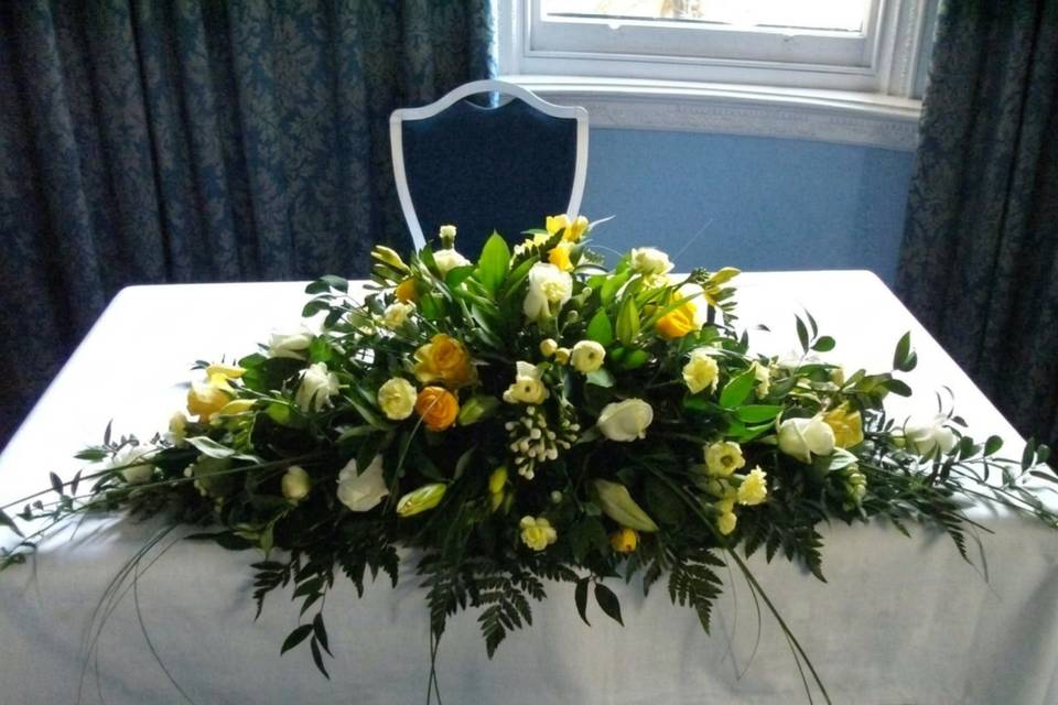 Ceremony/top table display