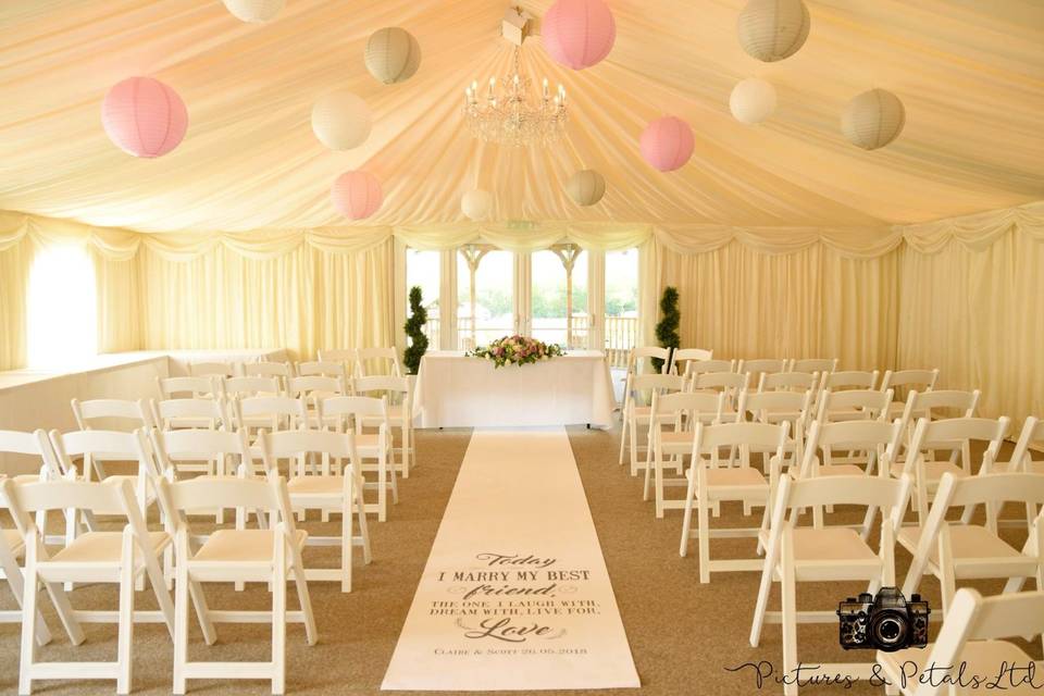 Personalised ceremony space