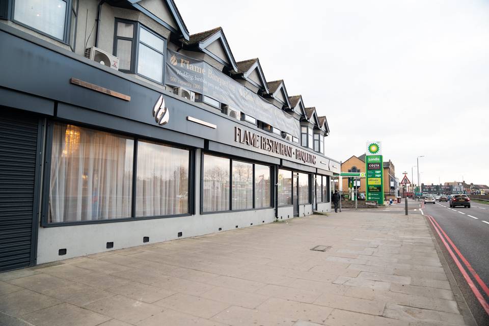 Flame banqueting hall front