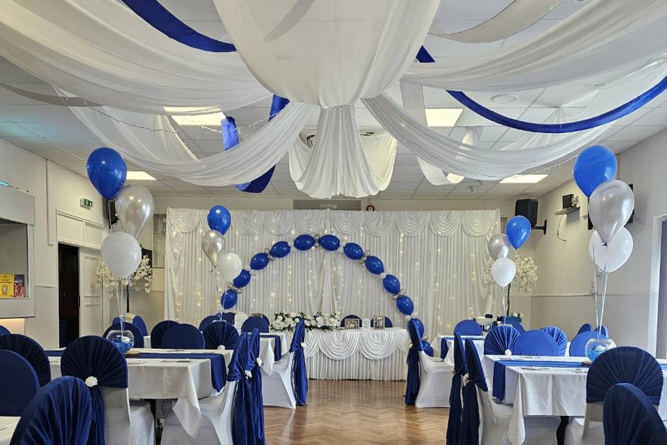 Royal blue wedding
