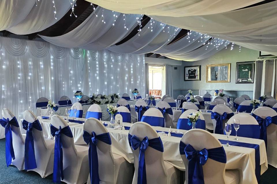 Royal blue wedding