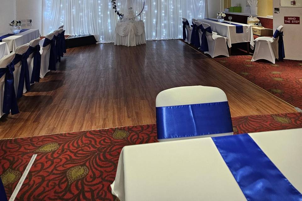 Royal blue wedding