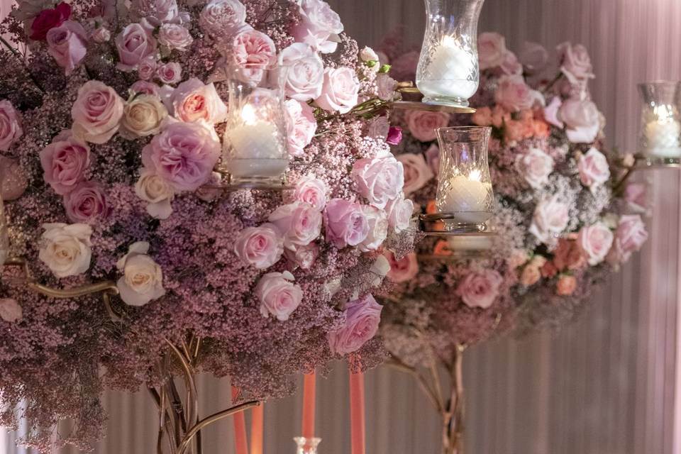 Wedding table Set up  Ballroom