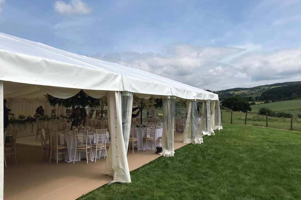 Marquee with a view