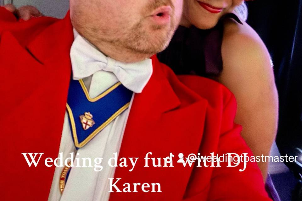 Wedding day with DJ Karen