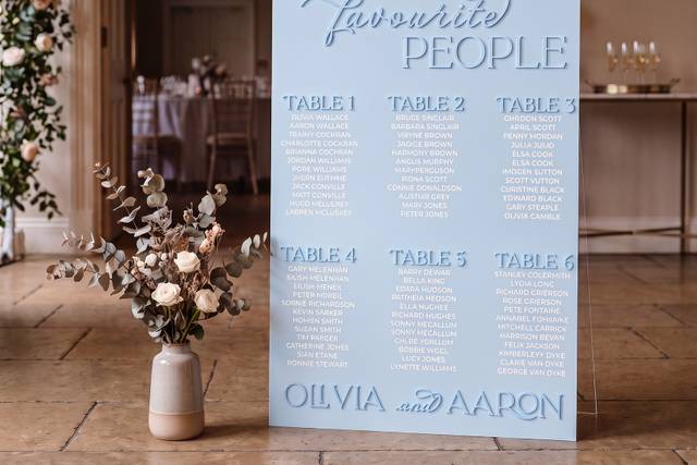 Classic Table Plan