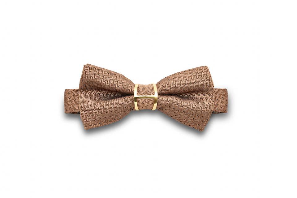 Brown bow tie