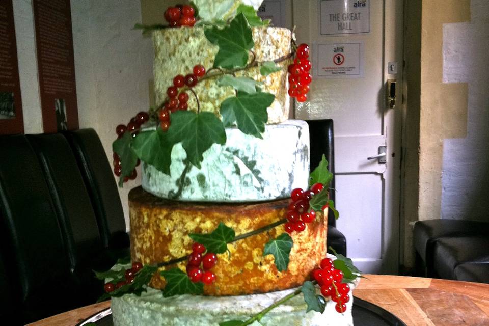 Cheese wedding cake