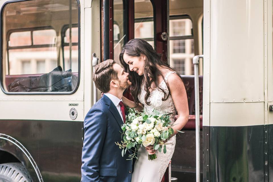 Vintage Bus Wedding