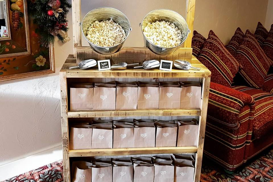 Rustic Popcorn stand