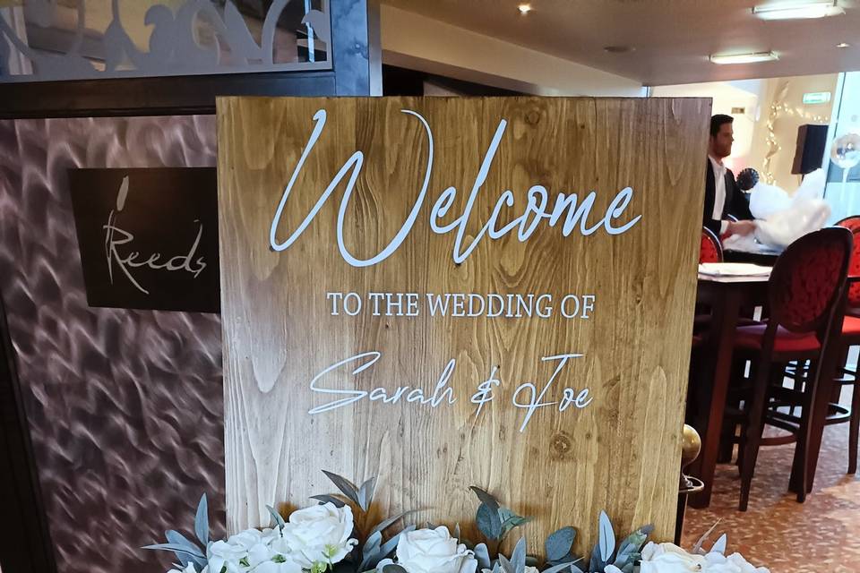 Rustic Welcome Sign