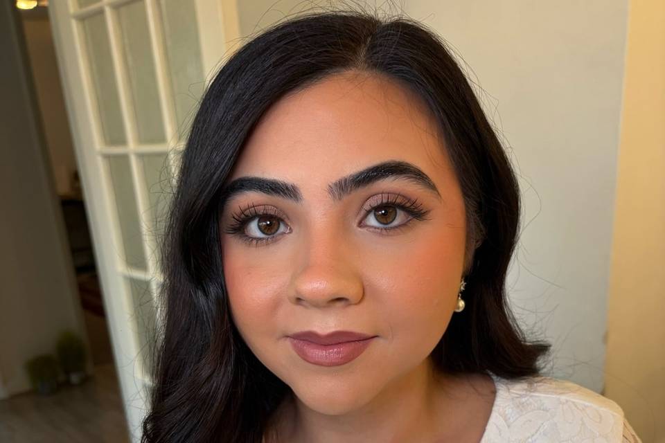Soft bridal makeup & hair