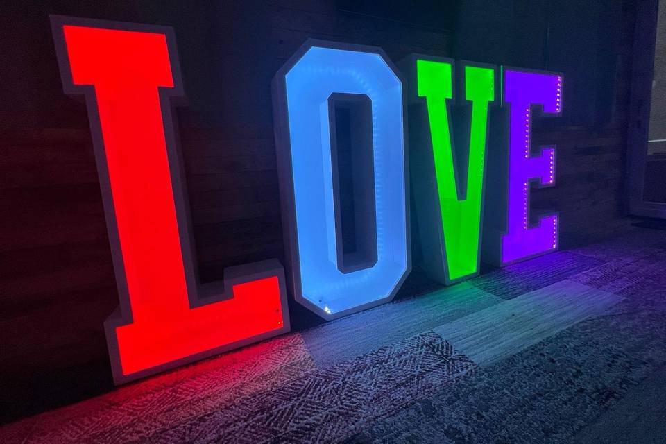 White LED LOVE