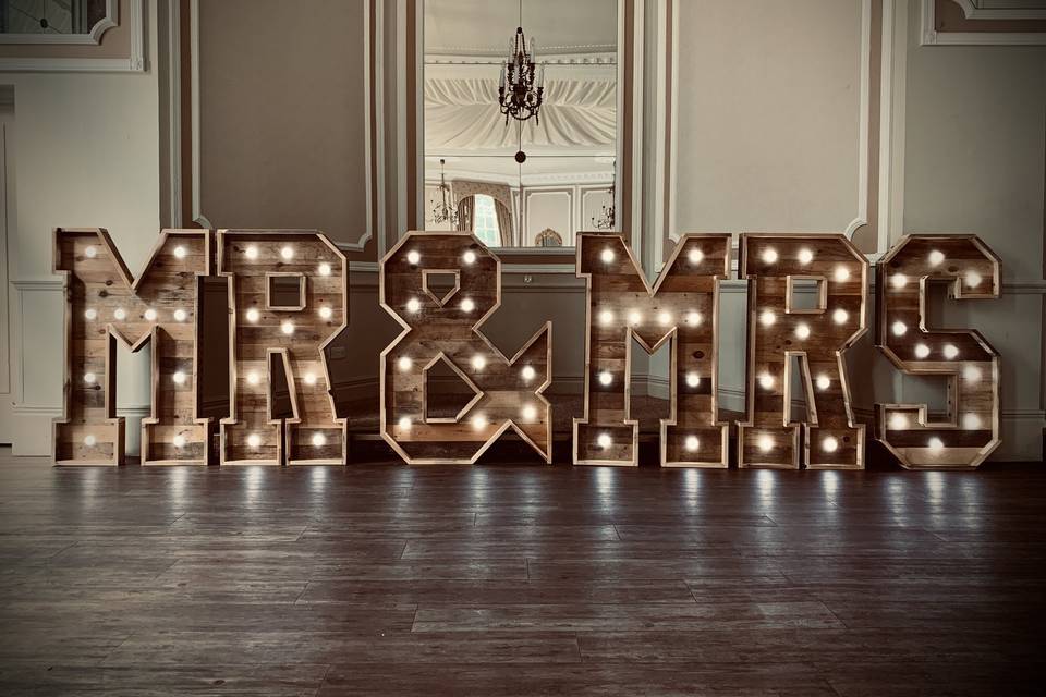 Rustic MR & MRS