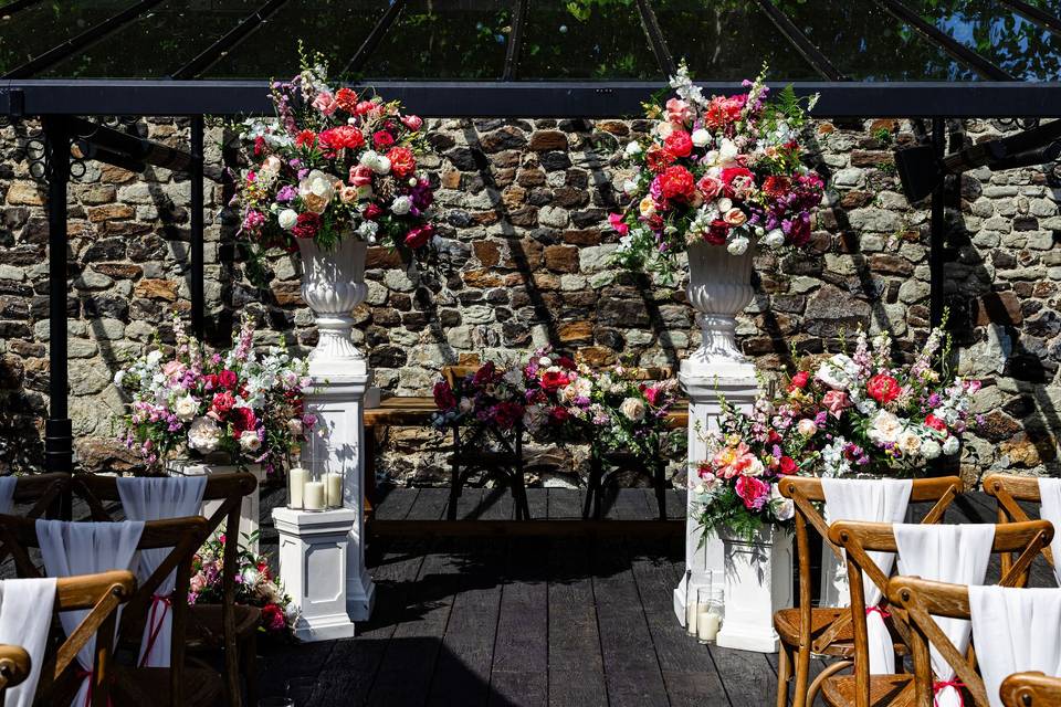 The terrace