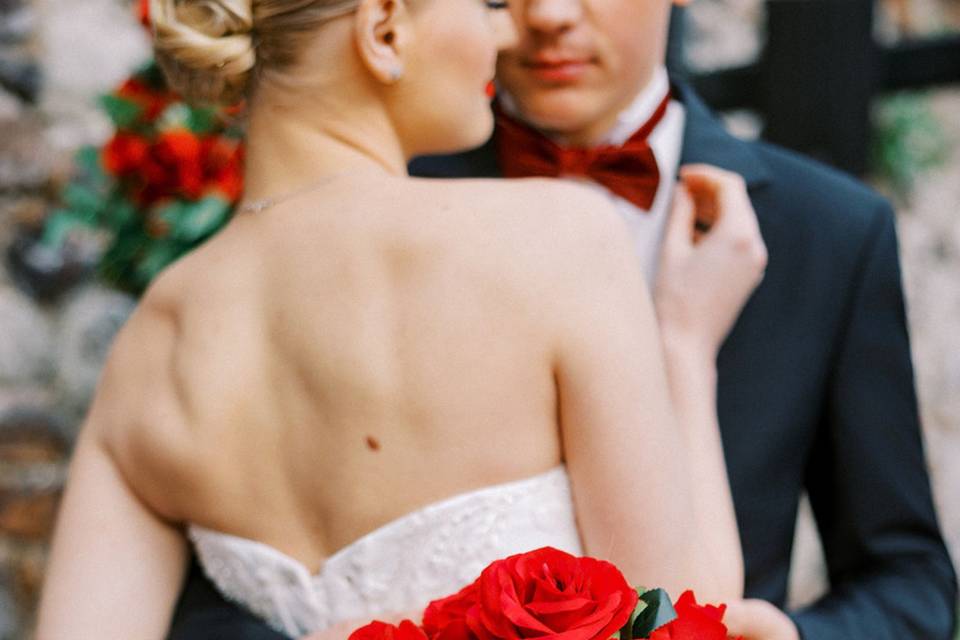 Red rose bouquet