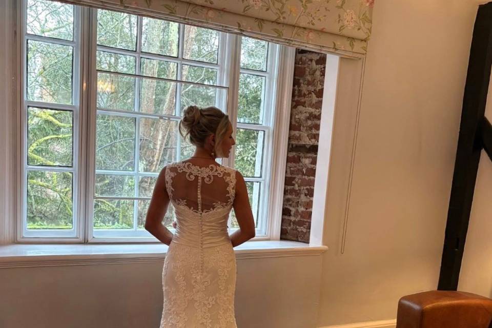 By the window